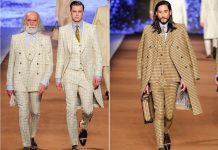 Costumul în carouri și costumul în dungi revin la modă, în 2014