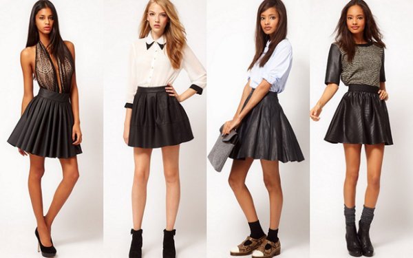 fusta din piele
