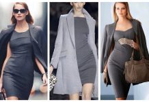 Cum sa combini cu succes o rochie gri?